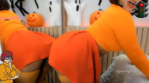 Zoombie Velma Dinckley Scooby Doo cosplay for halloween, jerk off game,  blowjob and anal toy - XNXX.COM
