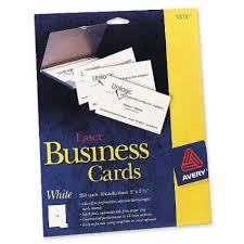 Amazon Com Avery Laser 2 X 3 1 2 Inch White Business Cards 250 Count 5371 Office Products Avery Business Cards White Business Card Business Cards