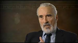 Sir Christopher Lee speaking black speech fluently