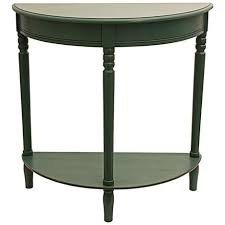 Terese 28 1 4 Wide Teal Green Half Round Console Table 8p446 Lamps Plus Decor Therapy Half Round Table Wood Console Table