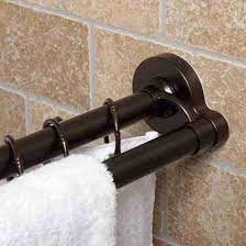 Oil Rubbed Bronze Shower Curtain Rod Decor Ideas Shower Curtain Rods Double Rods Shower Rod