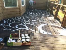 Amazing Painted Deck By Alisabourke Deck Paint Outdoor Patio Decor Painting Tile Floors