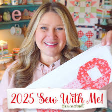 It's 2025 Sew With Me Launch Day!! Today I'm sharing our quilt layout  because it's so cute I couldn't wait! And we'll make the borders, sashing,  and a special block to pull