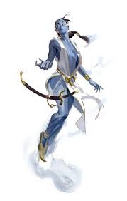 The djinni, & (plural djinn), is a monster that appears in nethack. Female Djinni Genie Pathfinder Pfrpg Dnd D D 3 5 5e 5th Ed D20 Fantasy Character Sketches Character Art Concept Art Characters