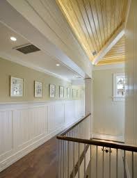 Example Of More Modern Looking Beadboard Finishing For The Interior Walls Of The Mudroom Modern Ho Wainscoting Styles White Wainscoting Shingle Style Homes