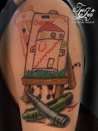 Kelsey mertens crayons tattoo shop in beaver county pa/r/all (i.redd.it). Teejay Gerrys House Child Drawing Childs Drawing Portfolio Easel Crayon Crayons Giraffe House Kid Kids Drawing
