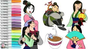 Www.cartonionline.com> coloring pages > mulan coloring pages >. Disney Princess Mulan Coloring Book Pages Mulan Shang Mushu And Crikee Disney Coloring Book Youtube