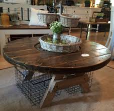 Three Legged Coffee Table In 2020 Coffee Table Farmhouse Spool Furniture Spool Tables