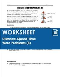 A 2 Page Worksheet That Covers Distance Speed Time Dst Calculations Through 7 Leveled Word Problems Page 1 Time Word Problems Word Problems Physics Concepts