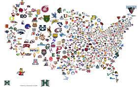 Map Of Division 1 Colleges Ncaa Division 1 Map 2021 22 Edition R Collegebasketball