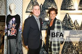 Luis Rigual, Monica Voltolina at MM6 Maison Margiela x Aaron de la Cruz  celebrate: Miami Art
