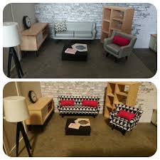 Before And After The Remake Of That Dull Lidl Dollhouse Couch And Chair Poppenhuis Meubels Miniature