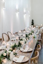 There are many cheap wedding centerpieces that look more expensive than they actually are. Romantic Spring Wedding Indoor Reception Table Setting Decor Ideas Dreamy Elk Photo Head Table Wedding Decorations Head Table Wedding Reception Table Settings