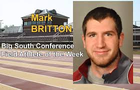 Winthrop's Mark Britton Named Big South Field Athlete of the Week