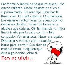 Que Lindo Es El Amor Cartelitos Para Compartir Frases De Snoopy Como Ser Feliz