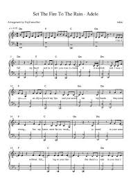 Set Fire To The Rain Partition Gratuite En Pdf Partitions De Chansons Partitions Gratuites Chanson