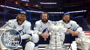 It's been almost seven months to the day since steven stamkos played an nhl game. Jimmy Talks To Stanley Cup Champions Steven Stamkos Nikita Kucherov And Victor Hedman The Global Herald