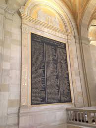 Royal Bank First World War Memorial Tablets