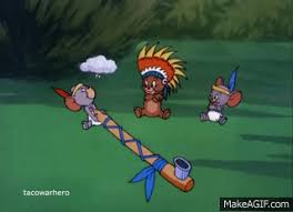 Tom and jerry tom in love. Tom And Jerry Smoking A Peace Pipe On Make A Gif