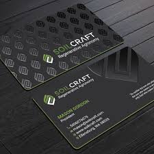 Use the reverse side for appointment reminders, loyalty stamps, or as a blank canvas to showcase something about your business. Soilcraft Business Cards Business Card Contest 99designs