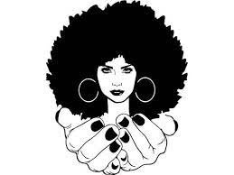 Afro Womanhands Nubian Princess Queen Afro Hair Beautiful African Female Lady Svg Eps Png Vector C Black Girl Art Black Women Art Afro