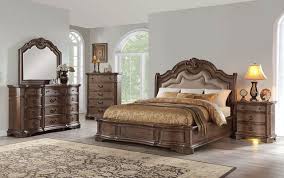A grand sleigh bed set will look great in a large space, while our sleeker pieces will help a small bedroom look perfectly furnished. Avalon Furniture Tulsa Light Sandstone 4 Piece King Upholstered Bedroom Set B1495 6b D M N Miskelly Furniture