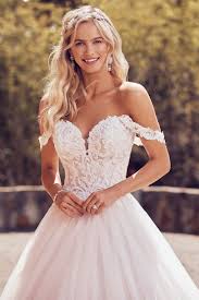 Lace wedding dress, tulle wedding dress, floral wedding gown, sheer off shoulder dark gray bridal dress, beach wedding dress blissgown 4.5 out of 5 stars (127) Romantic Ballgown With Pearl Beaded Off Shoulder Straps Sophia Tolli