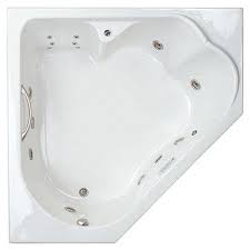 Corner jetted tub with stainless steel bracket. Swirl Way Castille Corner Whirlpool Air Massage Soaking Bathtubs