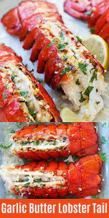 The Best Homemade Baked Lobster Tails Recipe Loaded With Garlic Butter This Recipe Is So Delicious And Muc Lobster Recipes Tail Lobster Dishes Lobster Recipes