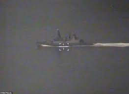 Releasing the new footage of hms defender from the air, russian defence ministry's tv channel zvezda said: V7sekhiml6zhmm