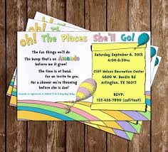 Novel Concept Designs Dr Seuss Oh The Places You Ll Go Baby Shower Invitation