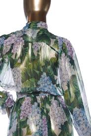 Dolce Gabbana Hydrangea Print Jumpsuit