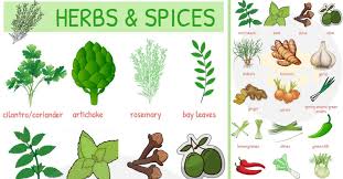 List Of Herbs And Spices Names Of Spices And Herbs 7 E S L