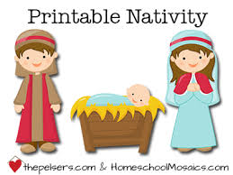 At Homeschool Mosaics Free Printable Christmas Nativity Preschool Christmas Nativity Printables Kids Christmas