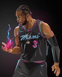 O Cara Da Rodada D Wade Por Arthur Kuo Nba Nba Pictures Nba Basketball Art Basketball Players Nba