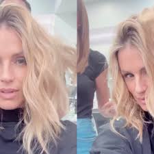 Può stare bene a tutte se adattato alla forma del viso. Michelle Hunziker Taglia Ancora I Capelli Ora Il Suo Caschetto Lungo E Asimmetrico