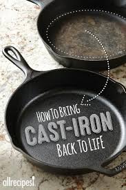 How To Clean A Cast Iron Pan Cast Iron Cleaning Cleaning Cast Iron Pans Cast Iron Pan