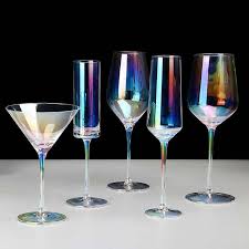 Arc En Placage Gobelet Verre De Vin En Cristal Verres A Cocktail Champagne Flute Brandy Verre Potable Tasse Sans Verre De Vin Verre A Boire Verre De Champagne