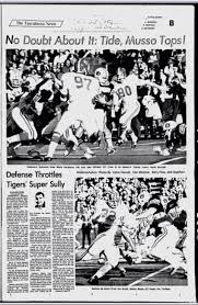 The Tuscaloosa News November 28 1971 Johnny Musso Leads Alabama Over Auburn In The I Alabama Crimson Tide Football Alabama Crimson Tide Crimson Tide Football