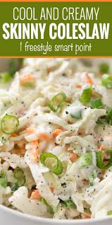 Creamy Skinny Coleslaw Recipe The Chunky Chef