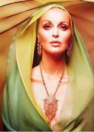 Samantha Jones models Monet jewelry in 1968