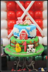 Birthday Party Ideas For 1 Year Old Boy Barnyard Birthday Party Ideas Photo 16 Of 50 Barnyard Birthday Party Barnyard Birthday Animal Birthday Cakes