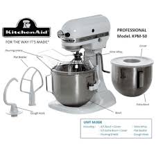 Kitchenaid heavy duty küchenmaschinen (kleines und großes modell): Kitchenaid Heavy Duty Stand Mixer 5kpm50 White Shopee Indonesia