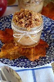 Apple Crisp In A Mason Jars Stonegable Mason Jar Desserts Mason Jar Meals Mason Jar Baking