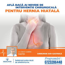 Tratamentul bolii de reflux gastroesofagian este in principal medical (modificarea stilului de viata si tratamentul medicamentos), interventiile. Hernia Hiatala Dr Gabriel Matei I Medic Primar Chirurgie Generala