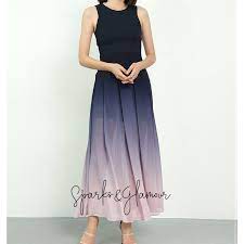 Maxi dress fashion company fashion dresses for work traditional outfits sheer lace style maxi dress womens fashion dresses. Giselle Ombre Maxi Dress Black Shopee Malaysia