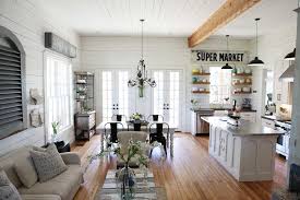 Take A Tour Of Chip And Joanna Gaines S Shiplap Filled Farmhouse Farm House Living Room Home Farmhouse Living