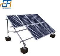 Solar Galvanized Steel Mounting System Solar Panel Ballasted Ground  Mounting Adjustable Steel Angle Bracket for Solar Panel