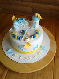 Besondere Anlasse 1 Meine Erste Baby Torte Schuhe Schnuller Schnullerkette Flasche Blau Gelb Motivtorten Backideen Babytorte