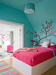 Wande Gestalten Mit Farbe Schlafzimmer Turkis Wandfarbe Rosiges Bett Zimmer Zimmer Farben Zimmer Madchen